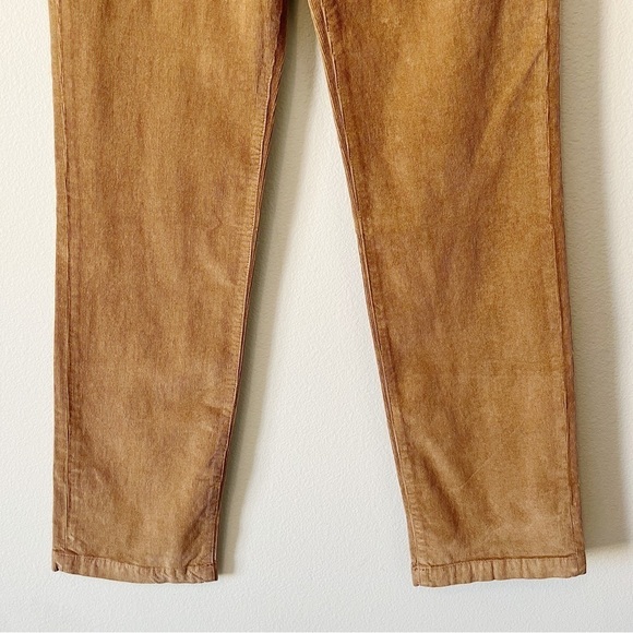 Faherty NWT Stretch Cord Julianne Patch Pocket Brown Straight Leg Pants Size 27 - Picture 6 of 11